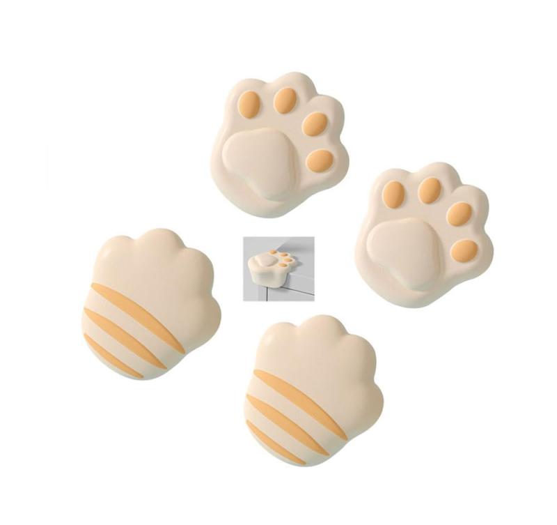 Natiform ベビー コーナーガード クッション 4個セット 爪 ネコ ケガ防止 衝突防止 赤ちゃん 家具 コーナーガード コーナープロテクター コーナーカバー 角 ガード 赤ちゃん 保護 クッション