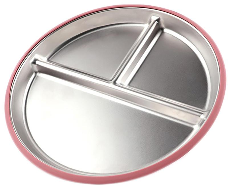 ベビー食器セット 3グリッド 吸盤付き ひっくり返らない 離乳食対応 ステンレス製 滑り止め&分離式デザイン 出産祝い ギフト対応