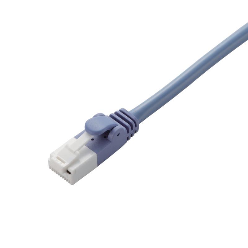 ELECOM クロスLANケーブル CAT5E 爪折れ防止 ブルー LD-CTXT/BUシリーズ