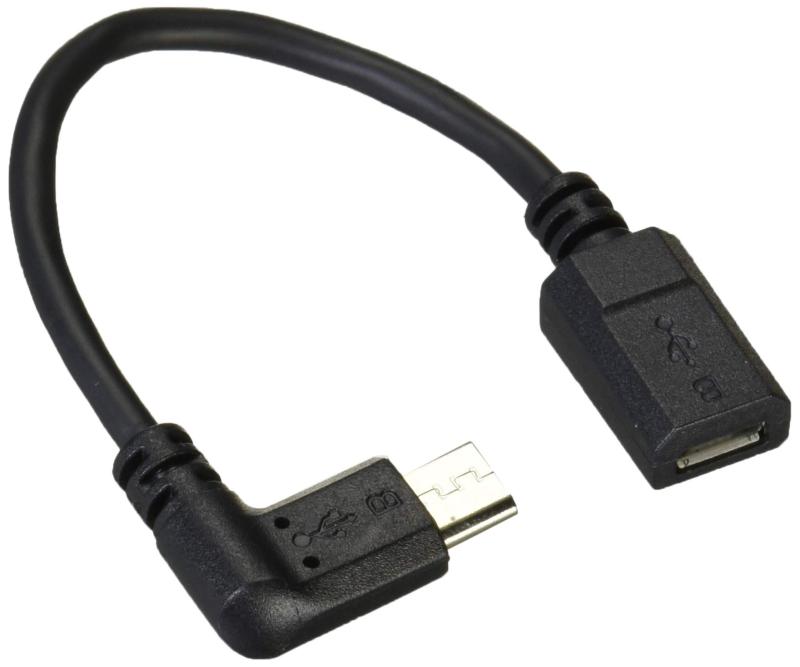 ELECOM 変換アダプタ L字 microBメス-microBオス USB2.0 ブラック 0.1m TB-MBFMBL01BK parent