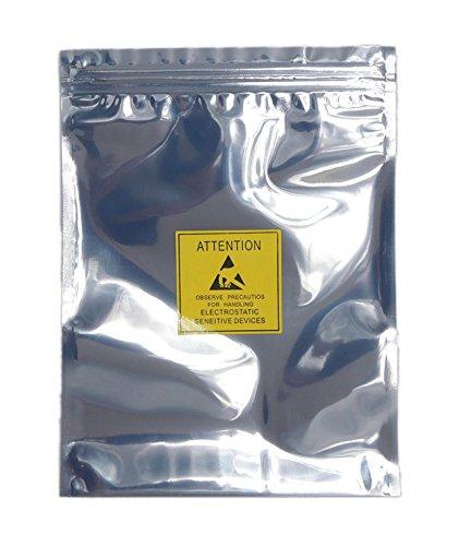 KAUMO 静電防止袋 ESDシールドバッグ チャック付き 3.5インチHDDサイズ 150×200mm (10枚) ET-1520-10