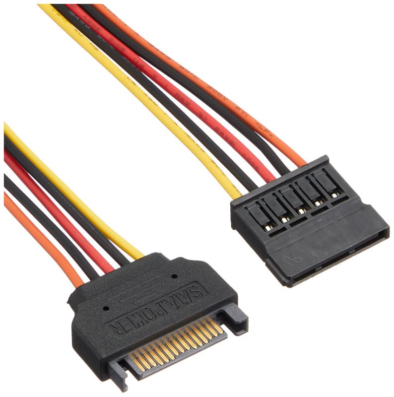 SATA電源延長ケーブル50cm