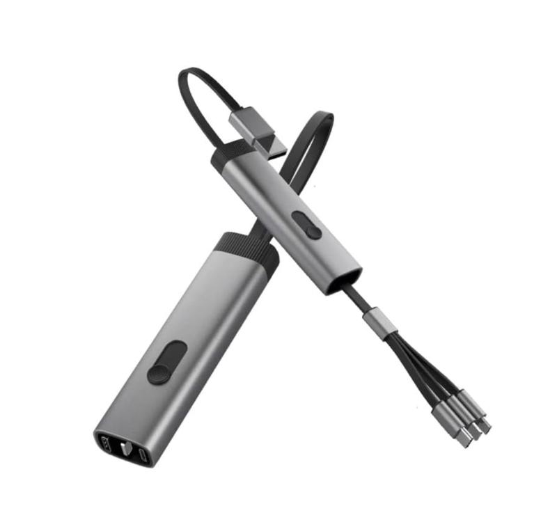 IbowEr 充電ケーブル 3in1 伸縮 3A 急速充電 最大15W 充電コード 伸縮式 絡み防止 3種類端子対応 スマートフォン対応 高耐久