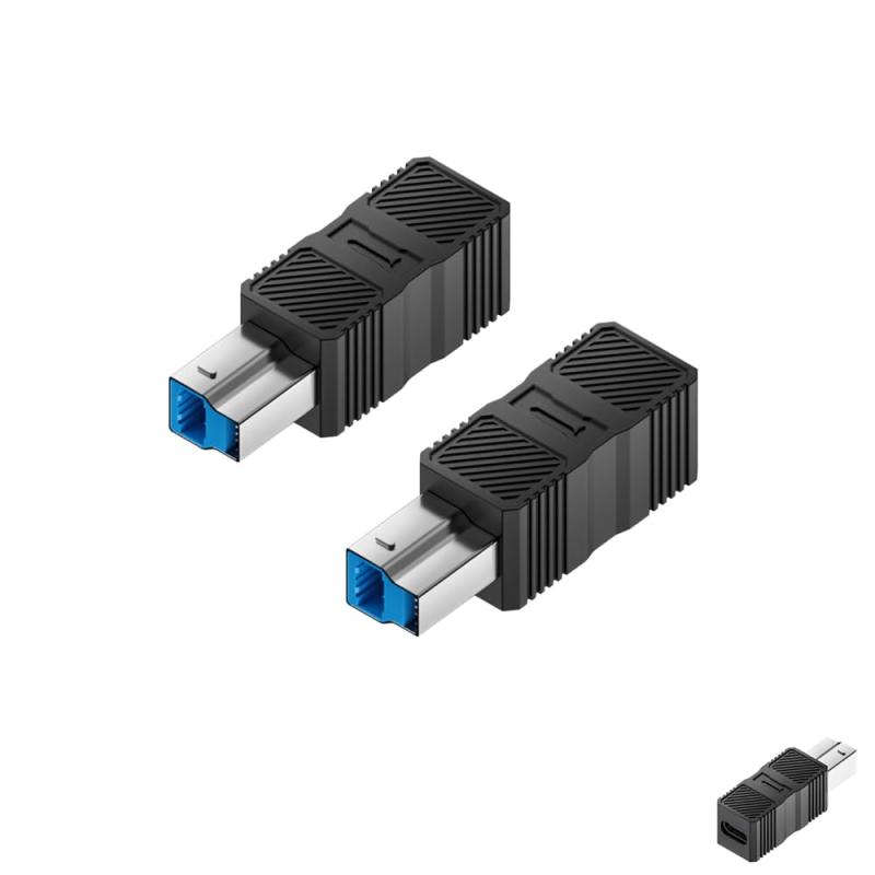 YFFSFDC Type-CからUSB3.0 B変換アダプター 2個 (Type-Cメス to US ...