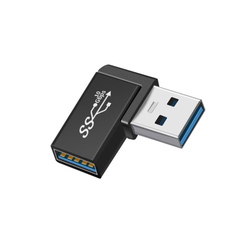 L型 USB3.0A to USB A YITONGXXSUN （OTG） 変換アダプタ/変換コネクタType A タイプA オス-タイプA メス データ 転送 急速 充電 延長 アルミニウム合金製