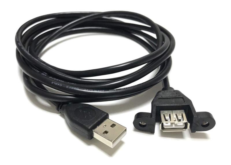 Access 【 パネルマウントタイプ 】USB 延長ケーブル 急速 USB 2.0 延長コード 高速転送 高耐久性 オスメス USBA29