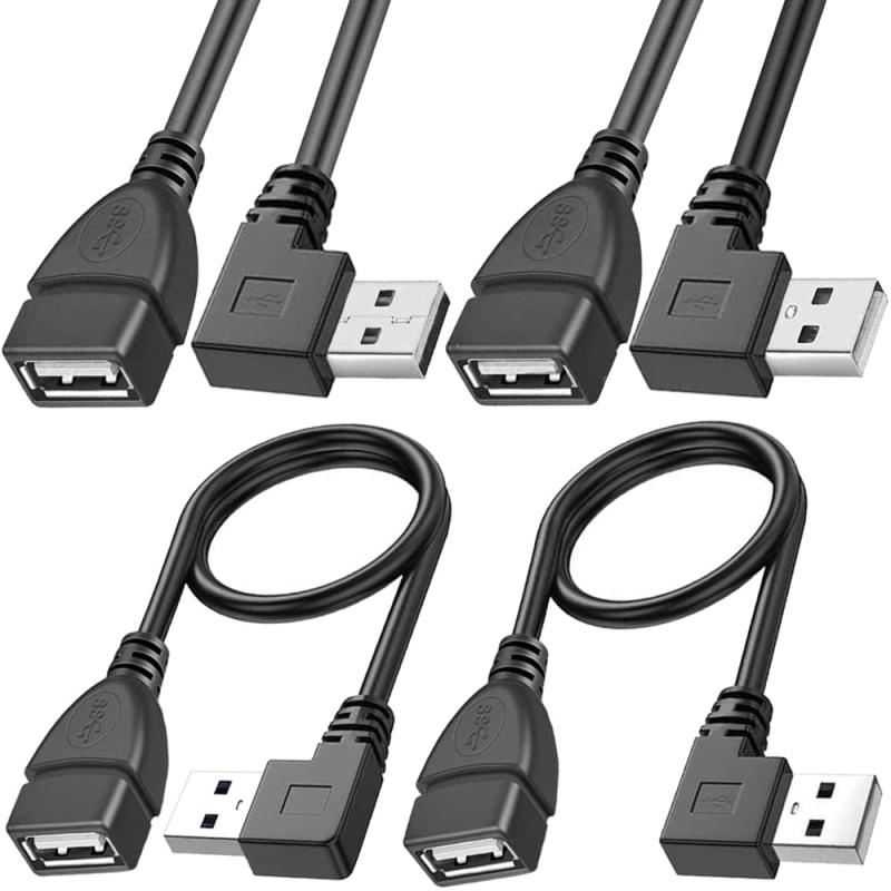 90度USB延長ケーブル