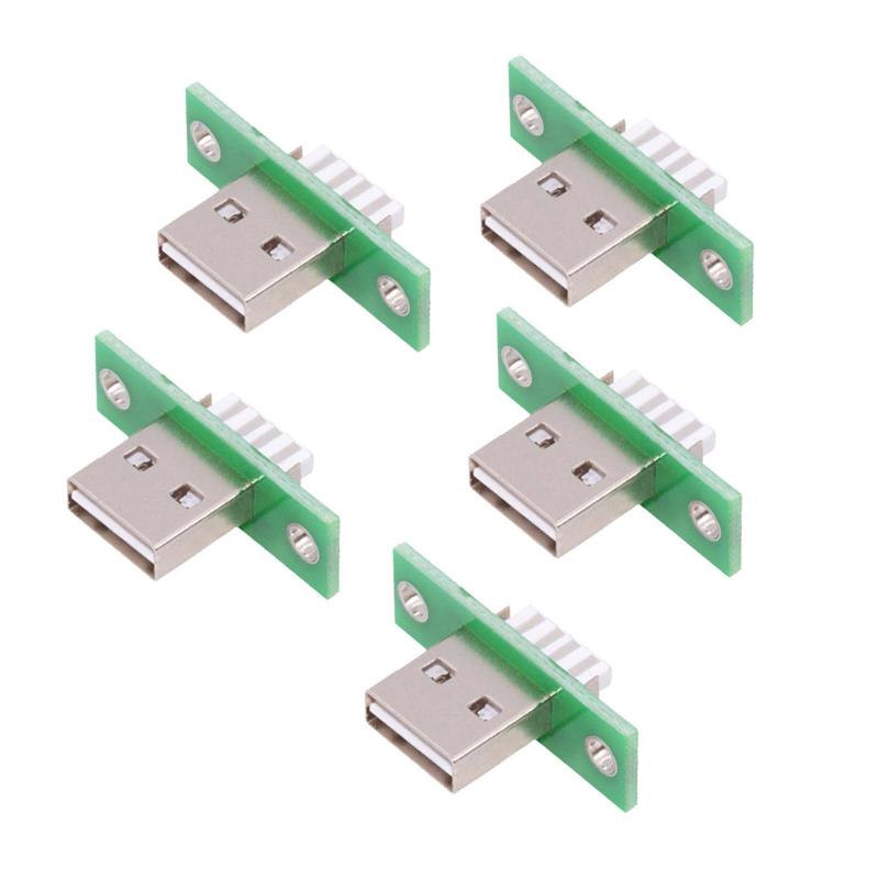 TVETE usb コネクタ 基板 オス usb 変換基板 usb コネクタ 自作 【5個セット】 31×20mm usbコネクタ データ 充電 チャージ usb コネクタ オス usb コネクタ 修理 オスコネクタ DIYオスコネクタ グリーン