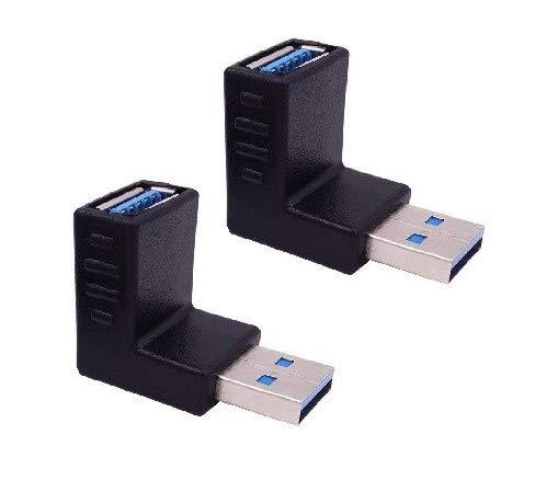 Access <2個組> USB3.0 アダプタ 方向変換 ノーマル type L 字型角度変換/変更 USBコネクタ USBA08