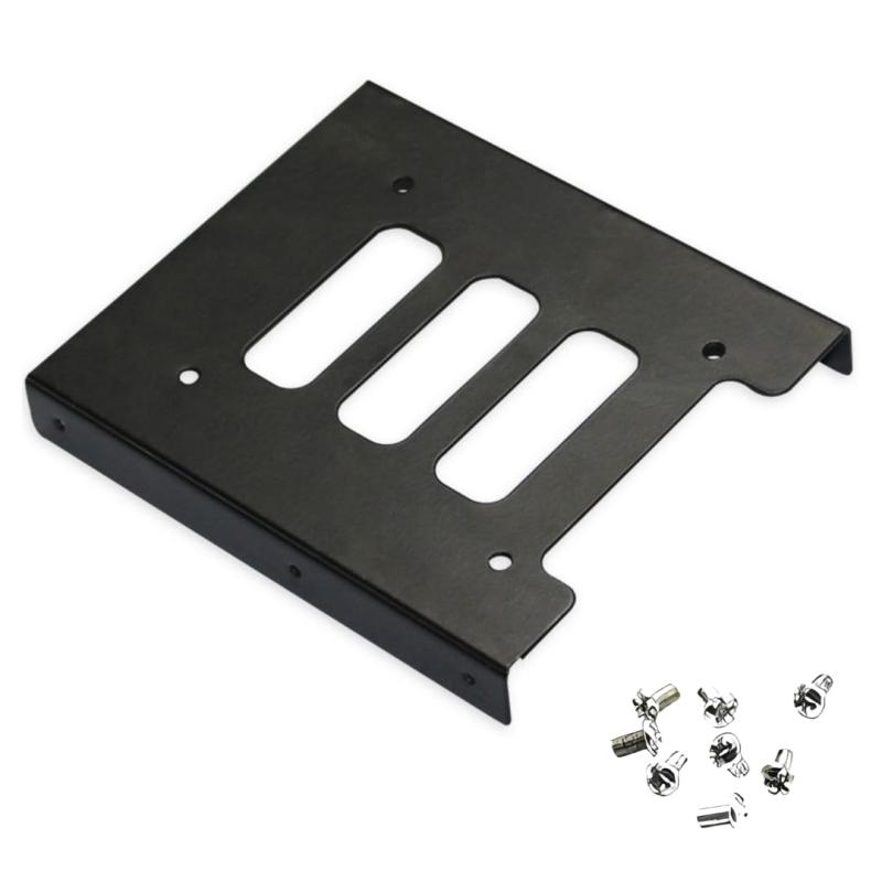 PC用　2.5インチSSD HDD →3.5インチ　金属　マウント　アダプター　ブラケット　ドック　ハード　ドライブ　ホルダー 黒