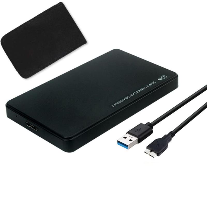 YFFSFDC USB3.0 2.5インチ HDD/SSDケース ポータブル外付けハードディスクケース SATA接続 7mm厚対応 5Gbps高速伝送 4TB容量対応 UASP対応 ブラック Windows/Mac/Linux/PS4/PS3/HDTV/