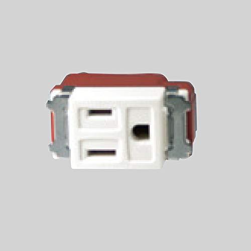 神保電器 ニューマイルドビーシリーズ シングル接地コンセント(埋込接地コンセント) 2PE 15A 125V ピュアホワイト JEC-BN-5GJ PW 受注生産品