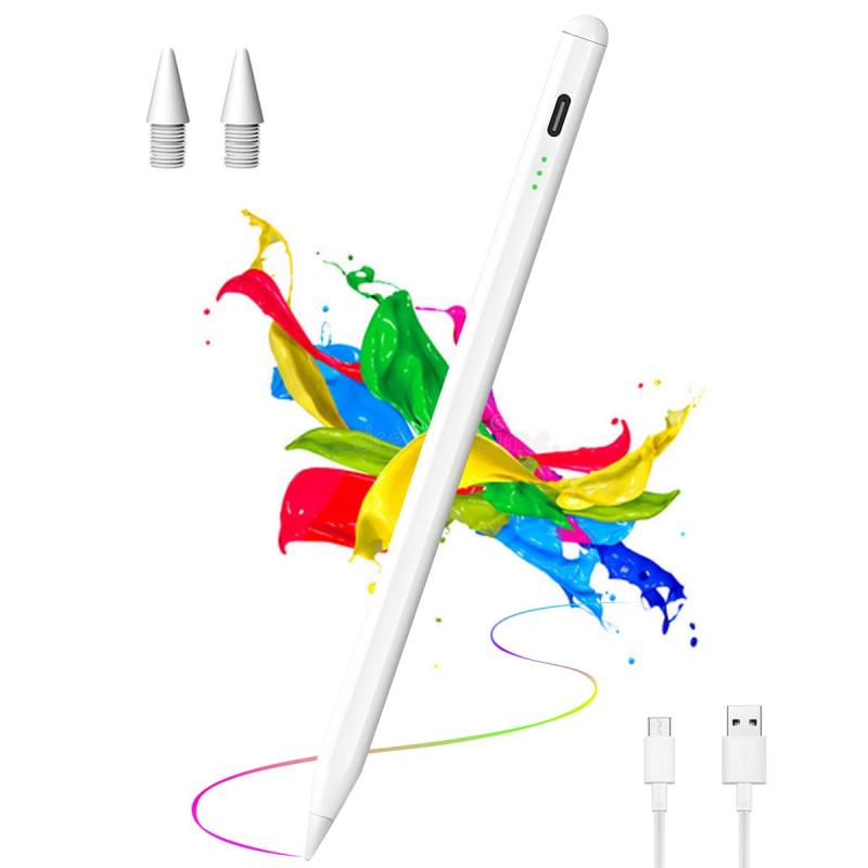 iPad専用 iPad 2018-2024用ペンシル 15分急速充電 iPadペンシル タッチペン パームリジェクション/高感度/磁気吸着
