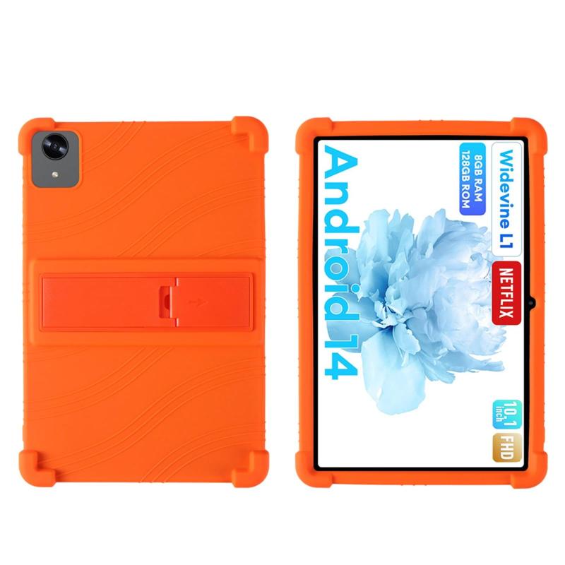 【QYCyu】For Headwolf WPad5タブレットケース10インチAndroid 14,リコーンケース ，耐衝撃性ケース，Headwolf WPad5カバー，四隅に頑丈な落下防止シリコンを採用。調節可能なスタンド機能付き，着用が