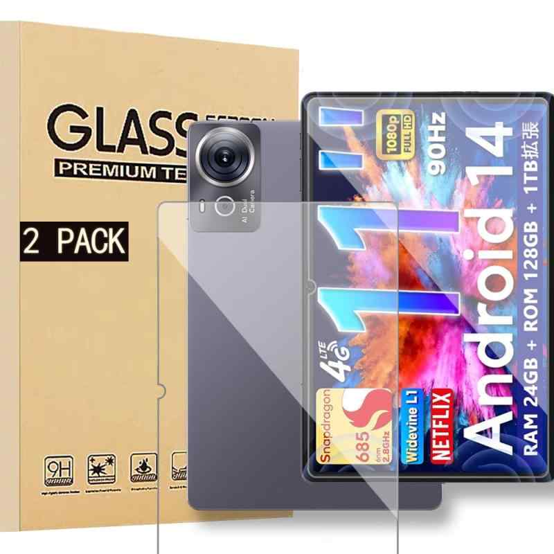 For アビドパッド S80/AvidPad S80/アーアユー T10/UAUU T10/AAUW T10 11インチ 強化ガラスフィルム 2枚 表面硬度9H 飛散防止処理 タブレット 保護フィルム 指紋防止