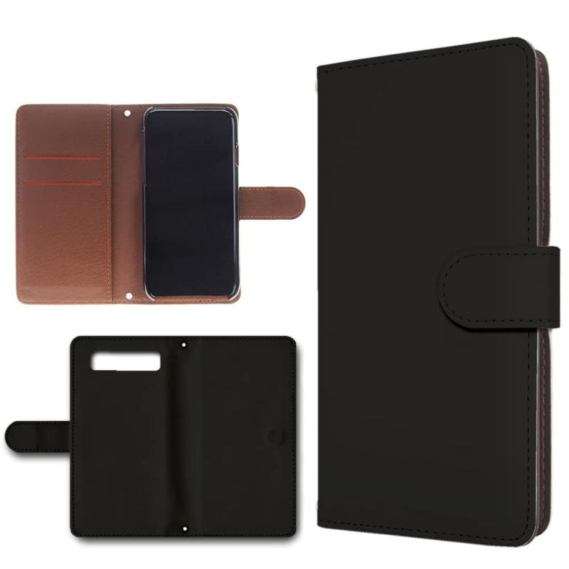 AQUOS PHONE SERIE SHL21 対応 黒色 無地手帳 ほぼ全機種対応 手帳型 カメラ穴搭載 ダイアリー / スマ..