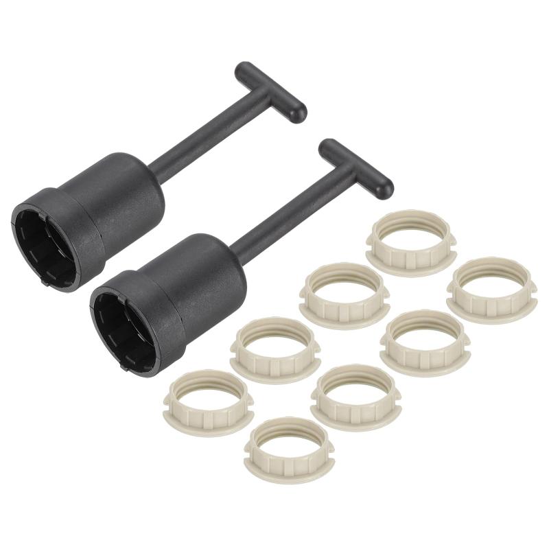 PATIKIL G9 ライトソケットリングキット ランプシェードホルダーアダプター8個 プラスチックリング交換..