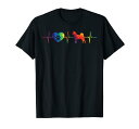ハートビート 柴犬 日本のペット犬 秋田ヒッピー ヒッピー ギフト Tシャツ
