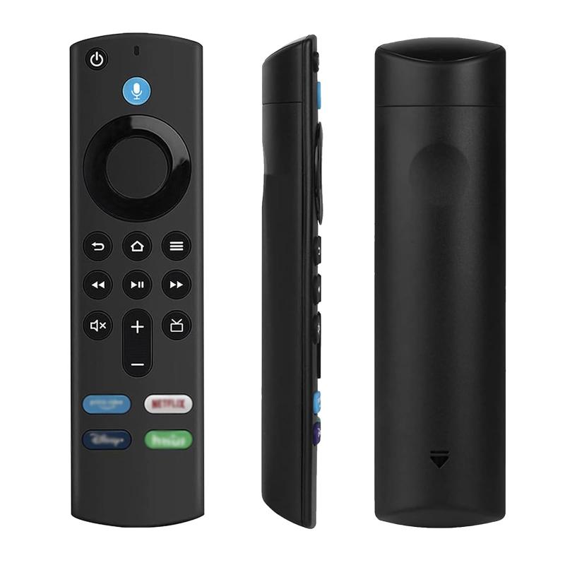 スマ一トTV対応TVリモコン交換用 テレビスティック テレピリモコン 汎用リモコン4K音声認識機能付き 長..