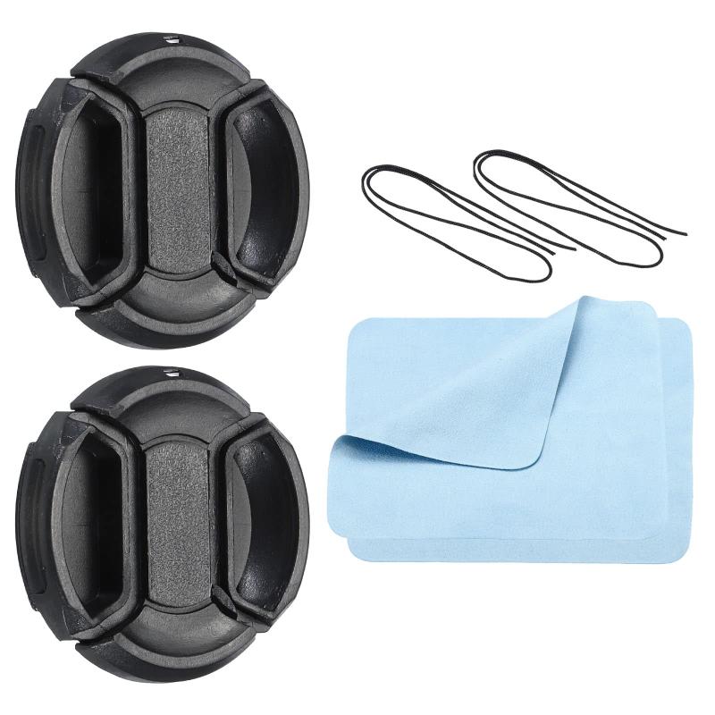 PATIKIL カメラレンズキャップ 2個 センターピンチ フロントレンズカバー キャップ紐/マイクロ繊維クリーニングクロス付き 46 mmネジ用 ユニバーサル DSLRレンズカラー: ブラック; 素材: ABSプラスチック; 適合レンズねじ径: 46 mm(Φ46 mm); レンズキャップ全体のサイズ: 9 x 47.5 mm(H*直径); パッキングリスト: 2 x レンズキャップ、2 x レンズキャップ紐、2 x マイクロファイバークリーニングクロス利点: 1. ABSプラスチック製で、軽量で耐久性があります。2. カバーにはゴムひもが通せる穴があり、レンズカバーの紛失を効果的に防ぎます。3. レンズフードを装着したままでも簡単に着脱できるセンターピンチデザイン。4. フィルターとレンズフードを同時に装着できるレンズキャップです。5. レンズキャップは、長期保管用にビニール袋で個別に梱包されています。説明: レンズ保護キャップは中央のボタンをつまむだけで簡単に装着できます。応用: このレンズキャップは、レンズを使用していないときにレンズを傷、湿気、ほこり、指紋から保護できるセンターピンチタイプのキャップです。ユニバーサル交換レンズカバーは、あらゆるタイプのデジタル一眼レフカメラに適しています。46 mmのレンズネジサイズのレンズと互換性があります。注意: ご購入前にカメラのレンズネジサイズをご確認ください。