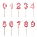 YIXINLYMY キャンドル ろうそく 誕生日 数字 10個入り ろうそく バースデーキャンドル 3Dシェイプバースデーケーキキャンドルゴールドグリッターバースデーキャンドルバースデーアニバーサリ