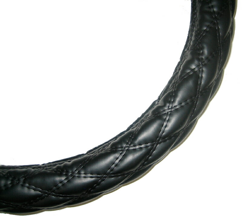 ファンキーダブルキルト超極太ハンドルカバー【艶消しブラック】