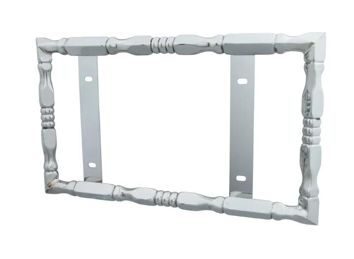 Rakuten - 25角 絞り角おこし　大型トラック ナンバー枠　ステンレス 515×300mm 外装パーツ