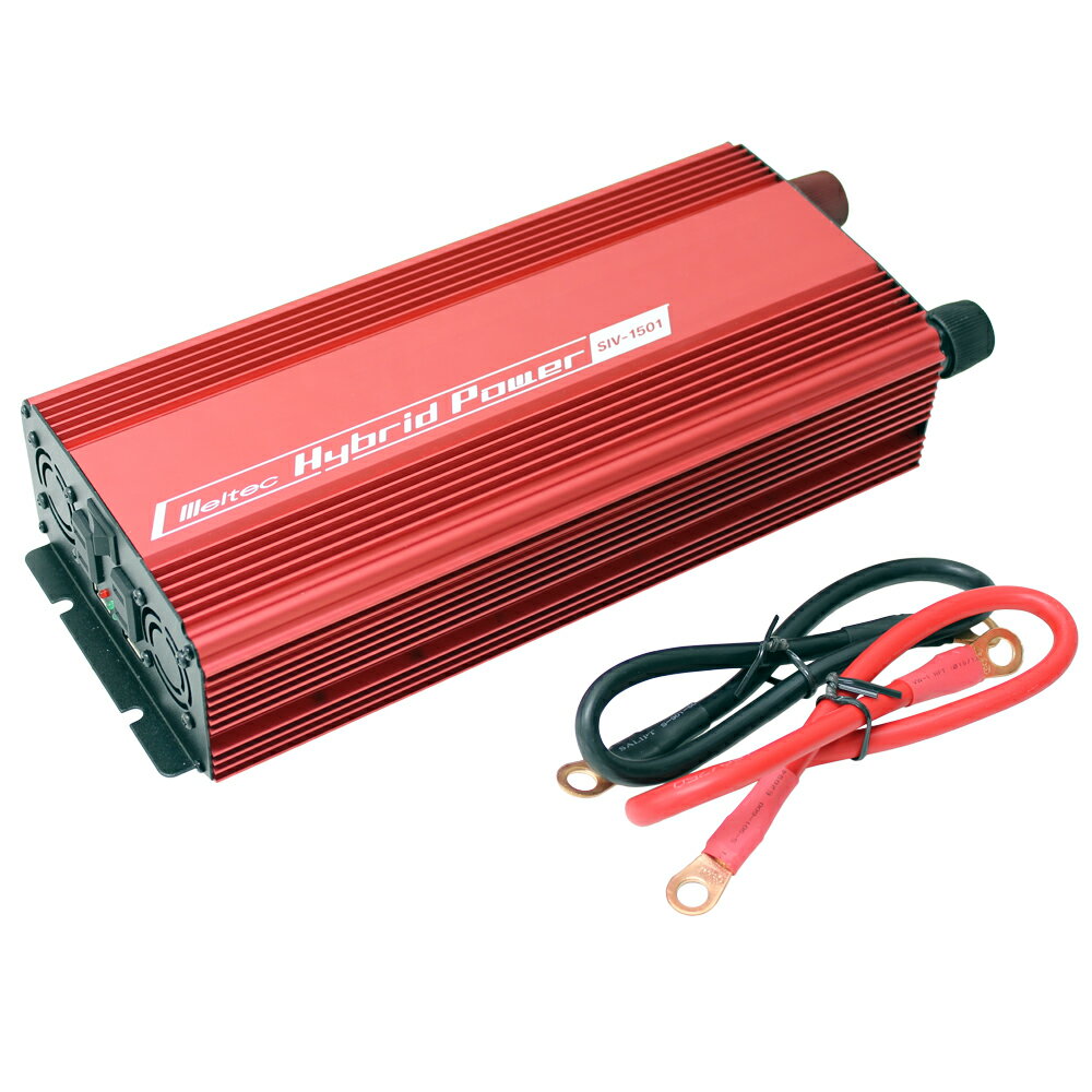 DC/AC　USB&コンセント サイレントインバーター SIV-1501　1400W　24V