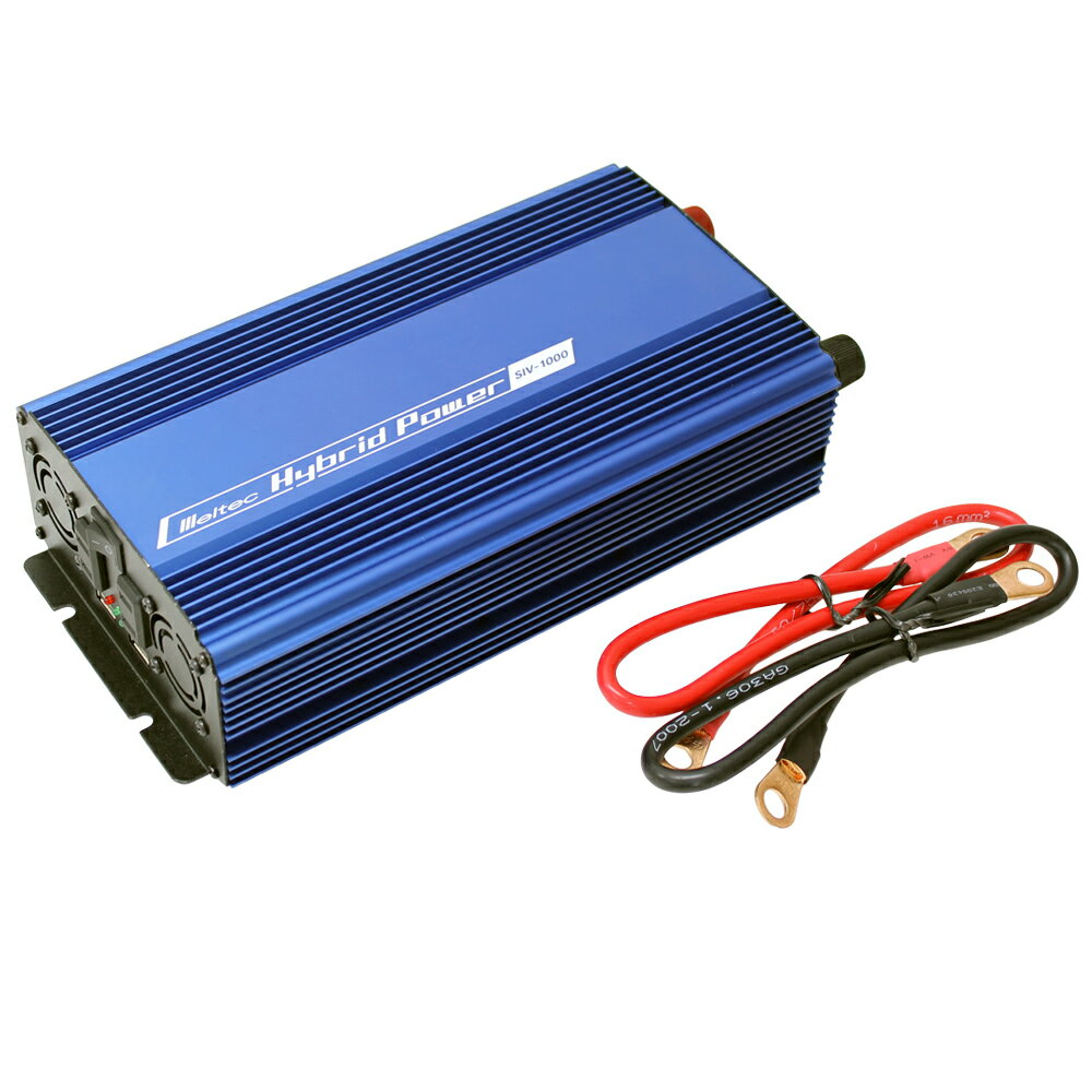 DC/AC　USB&コンセント サイレントインバーター SIV-1000　800W　12V