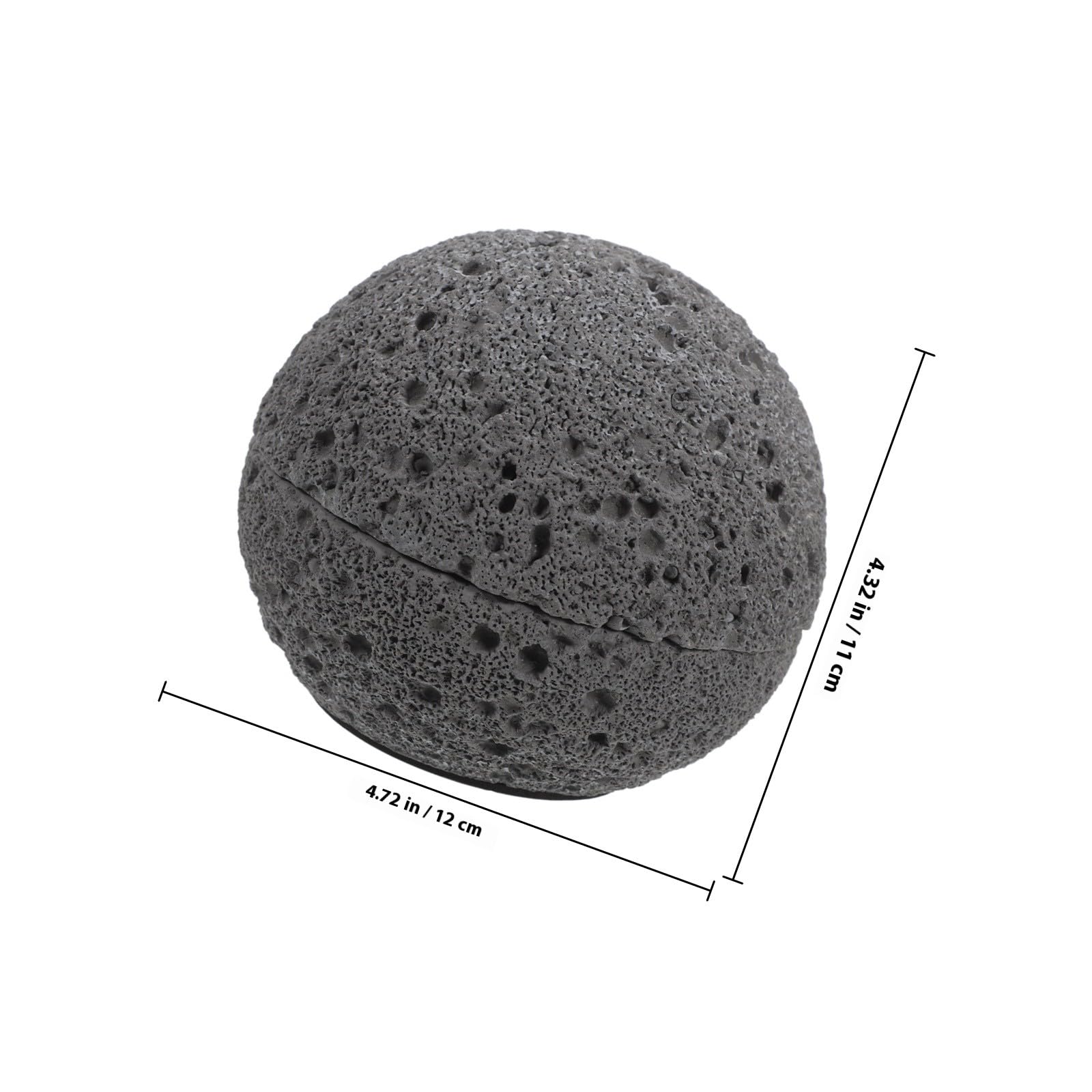 卓上ゴミ箱兼灰皿 蓋付きラウンドデスクトップゴミ箱 ダークグレー 鉄製ヴィンテージ装飾 灰皿 バルコニーやダイニングテーブル用 2