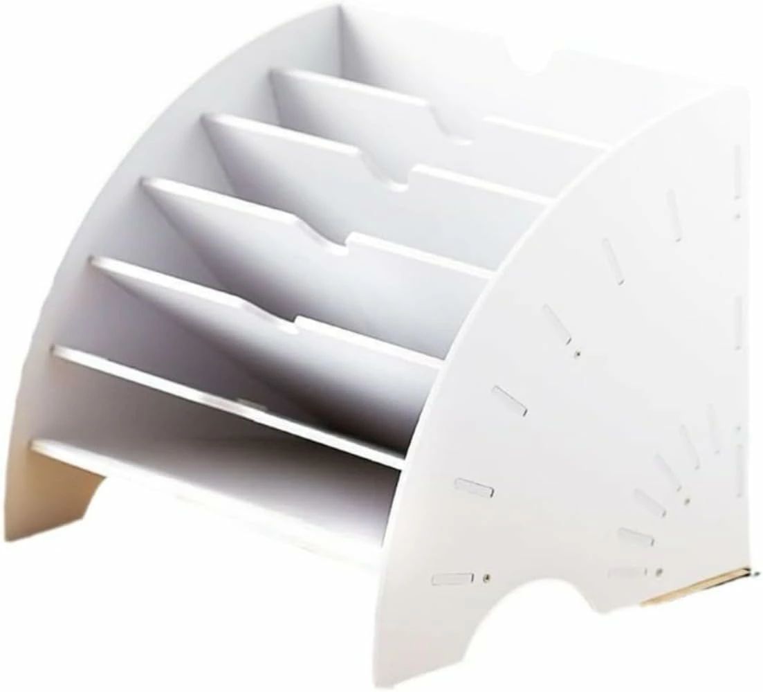 Rakuten - 卓上収納 ラック A4ファイルラック 組み立て式 プラスチック デスク上置き棚 新聞/雑誌/フォルダー/書類入れ レターケース 机上用品 書類ケース整理 収納 オフィス 寝室 リビング収納 (A) (B)