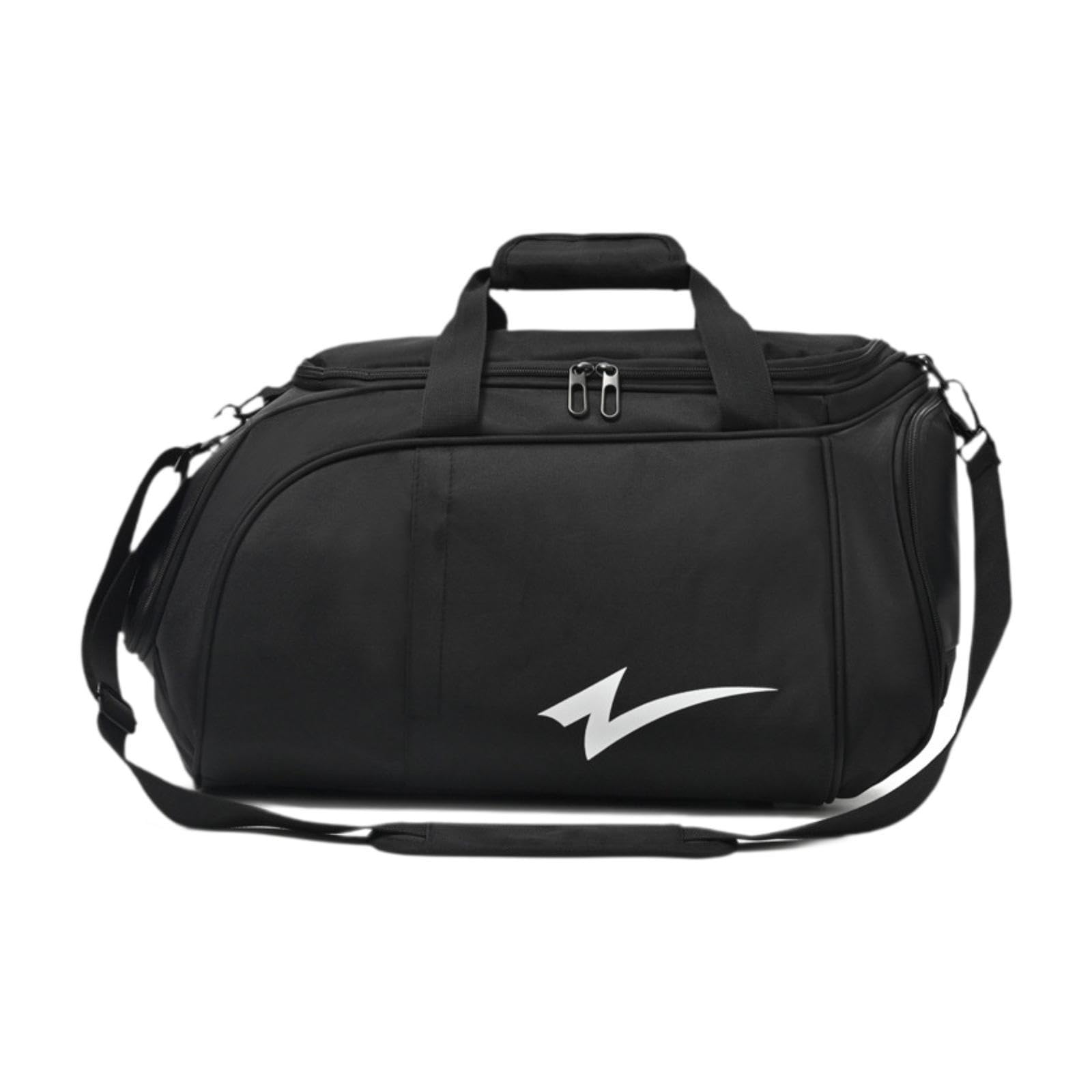 Rakuten - 旅行用ダッフルバッグ ジム用トートバッグ ポータブル 防水 スポーツショルダーバッグ シューズコンパートメント付き ワークアウト用 レディース メンズ 服 ヨガ用 黒