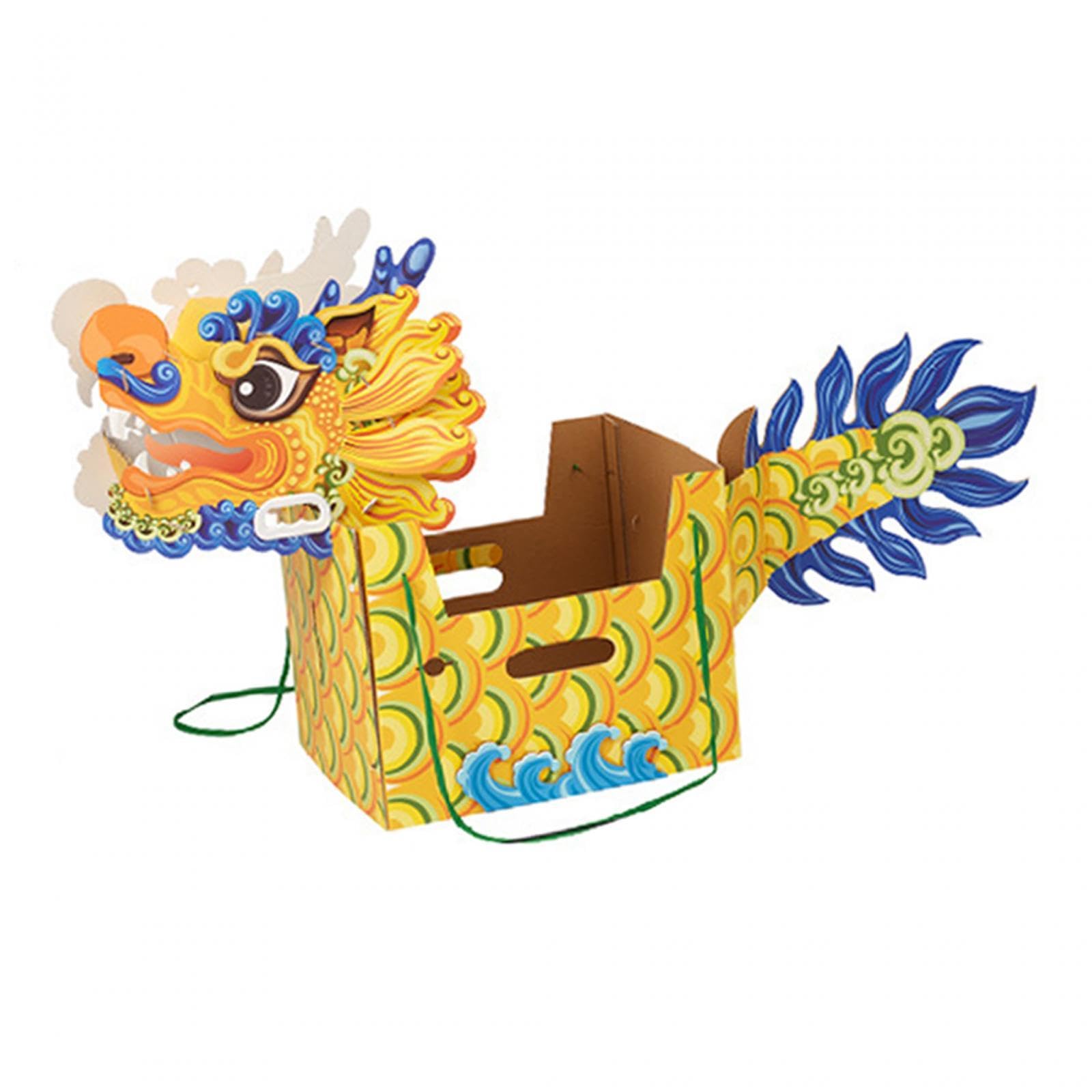 MOTTAINAI - 中国のおもちゃかわいい小道具中国のドラゴンボート中国の新年の装飾ホームパーティー用品 赤