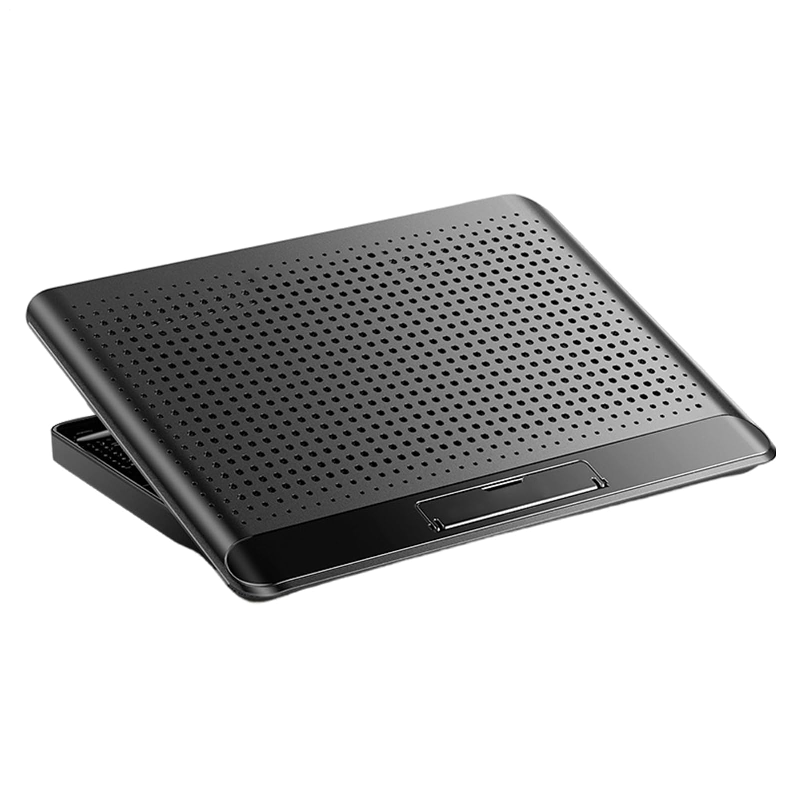 ノートパソコン 冷却 クーラー パッド - 調整 可能 高さ 調節 ライザー ステーション - アルミニウム合金製ノートパソコン用冷却パッド | キーボード、スマートフォン、タブレット、本、家庭、職場、寮、アパート対応