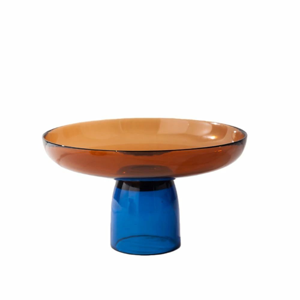 フルーツバスケット、フルーツ収納、モダンでミニマリストなクリエイティブなカラーブロックガラスフルーツプレート、デスクトップスナックプレート、リビングルームのコーヒーテーブルショールーム収納と装飾 ()