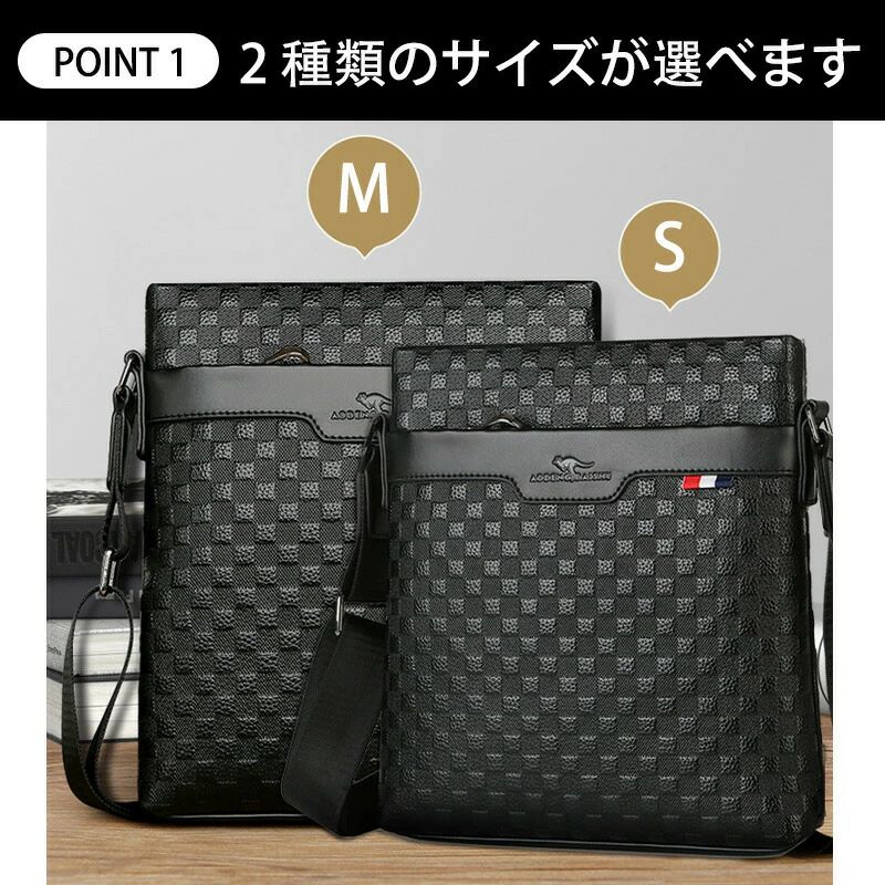 ショルダーバッグ 本革 メンズ ポシェット ワンショルダーボディーバッグ 斜め掛けバッグ 肩掛け胸バッグ メッセンジャーバッグ 小さい 本革 小型ショルダー肩掛けミニバッグ男女兼用 2