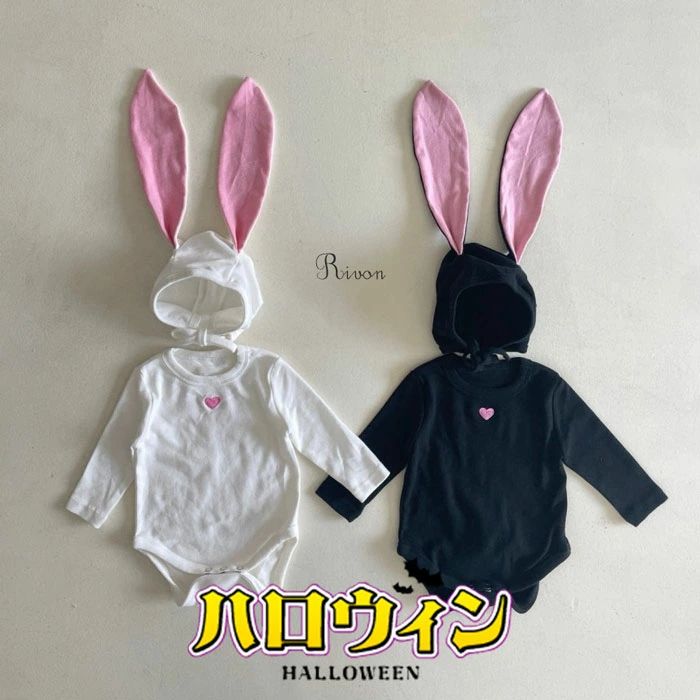 Rakuten - ＼帽子付き／ハロウィン 衣装 子供 コスプレ うさぎ 子供 衣装 赤ちゃん 女の子 男の子 可愛い 着ぐるみ セット うさぎ 衣装 カバーオール 可愛い ジャンプスーツ 新生児服 ボディスーツ 文化祭 衣装 撮影 出産祝い 子供用コスチューム