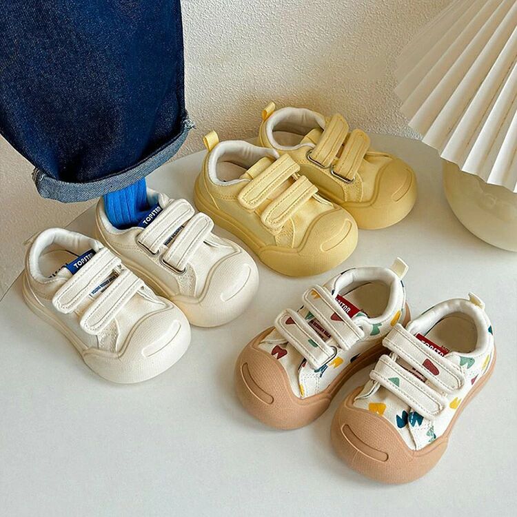キャンバスシューズ ベビー シューズ 上履き 子供 上靴 スニーカー キッズ かわい...