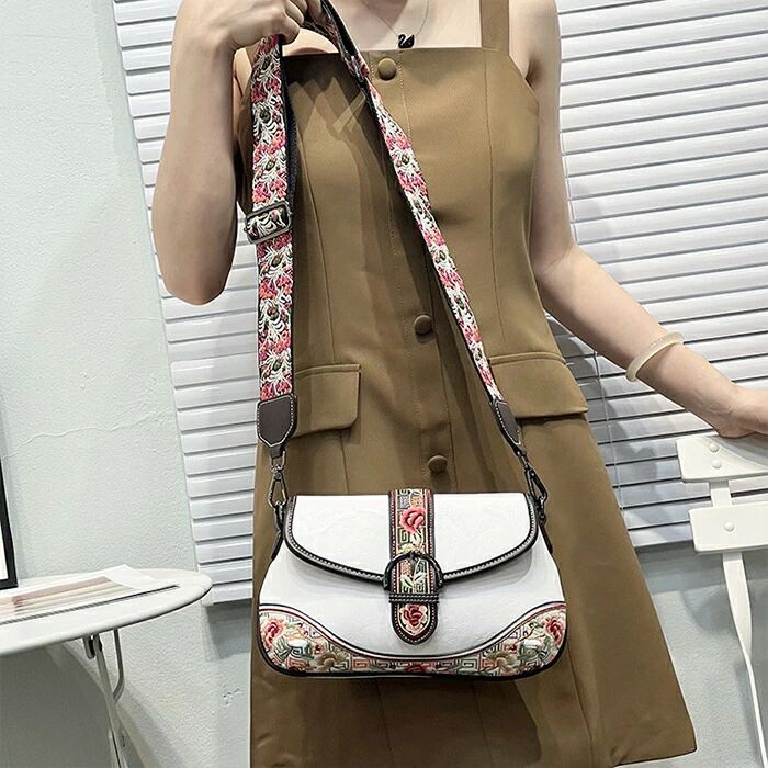 レディースバッグ 中国風 刺繍バッグ PUバッグ ショルダーバッグ 花 チャイナドレ...