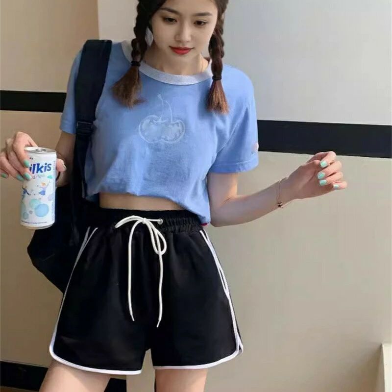 レディース ショートパンツ ハイウエスト ビッグシルエット ゆったり 大きめサイズ...