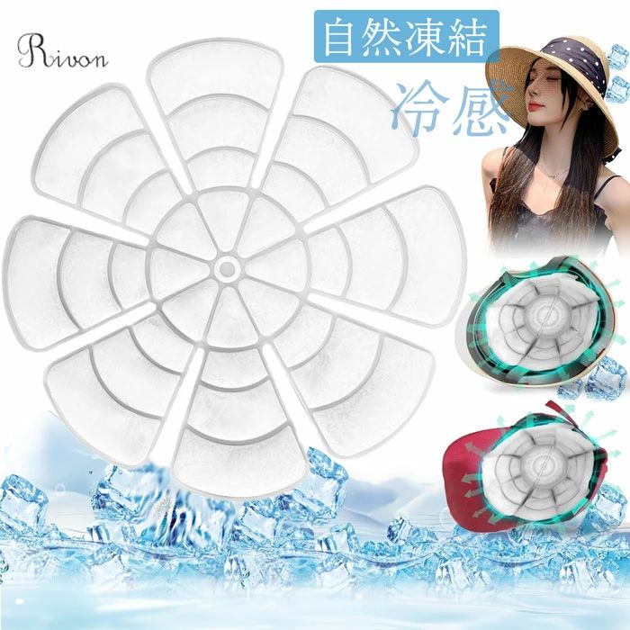 保冷剤 八葉 帽子 ヘッドクール 熱中症対策 28℃以下で自然凍結 PCM素材 冷やす 頭 冷却 冷感 冷却グッ..