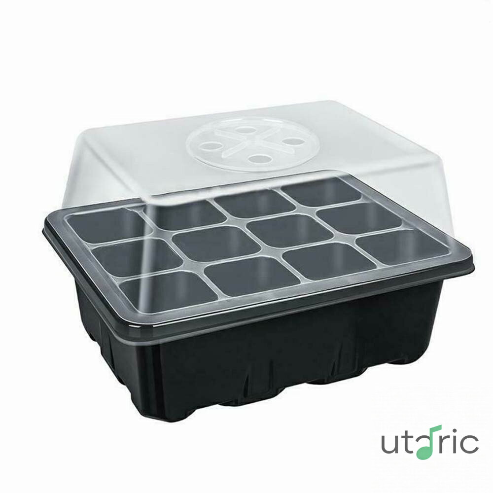 育苗ポット セット 2セット 苗箱 12穴育苗ポット 育苗トレイ 苗床トレイ 育苗箱 育苗ボックス 植物種子..