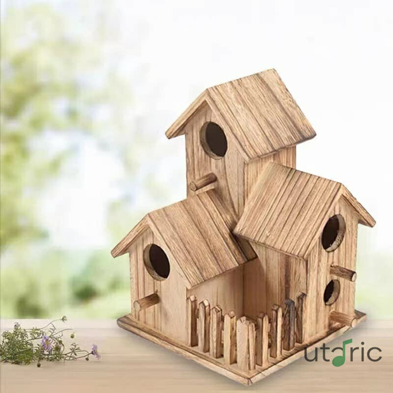 乐天商城 - 野鳥用巣箱 鳥小屋 鳥の巣箱 バードハウス 木製ガーデニング 鳥の家 木製 巣箱 鳥かご ガーデンアクセサリー小さい 屋外 庭ペット用品 な鳥の餌箱を 装飾