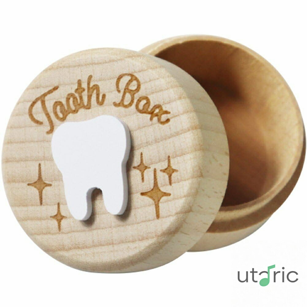 乳歯ケース 木製 乳歯入れ 歯箱 記念品ケース 赤ちゃん 子供 男の子 女の子 思い出 ベビートゥース コ..