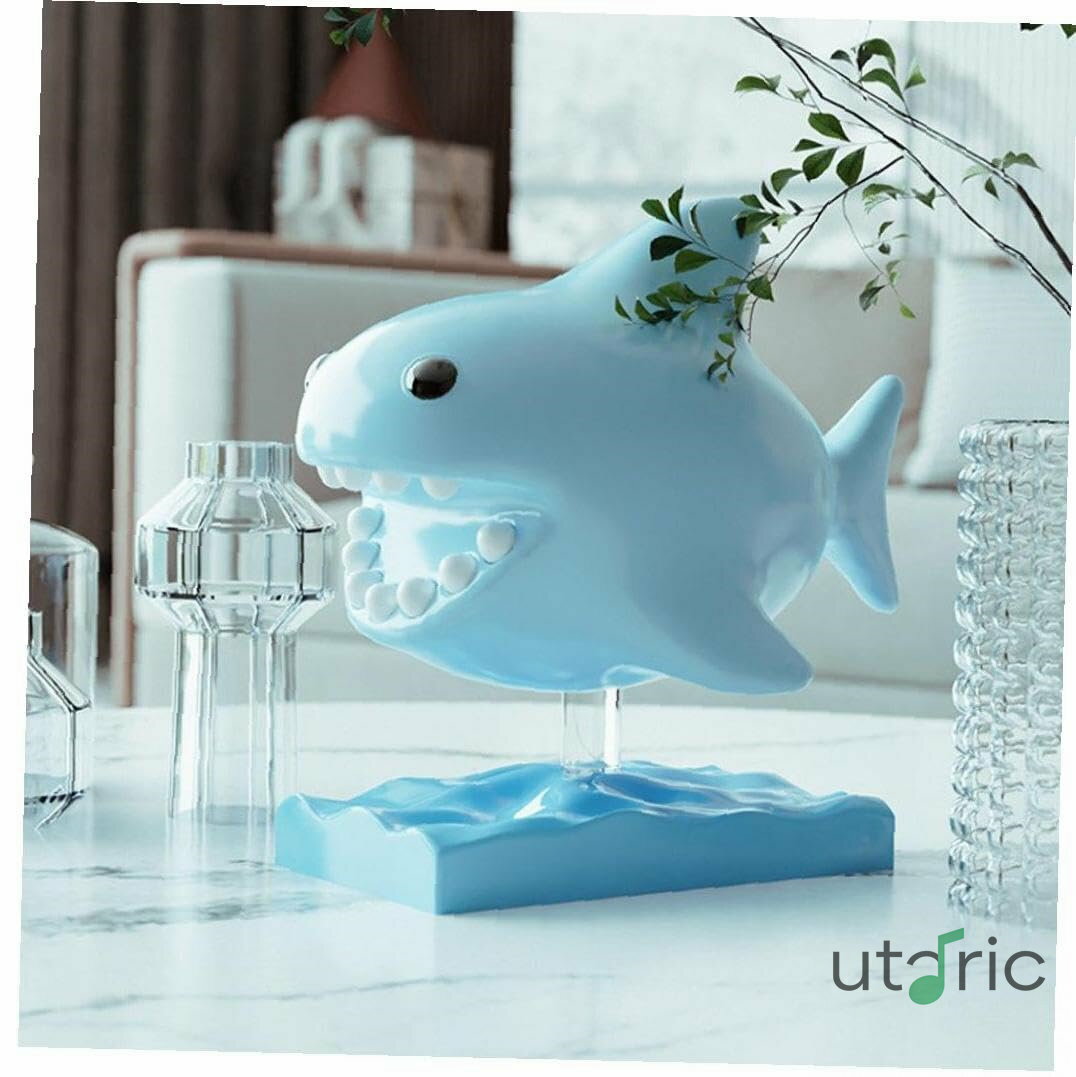 フカの形 乳歯ケース 歯収納ボックス 動物の形 歯ケース 乳歯記念品ボックス 乳歯保存ケース 歯オーガ..