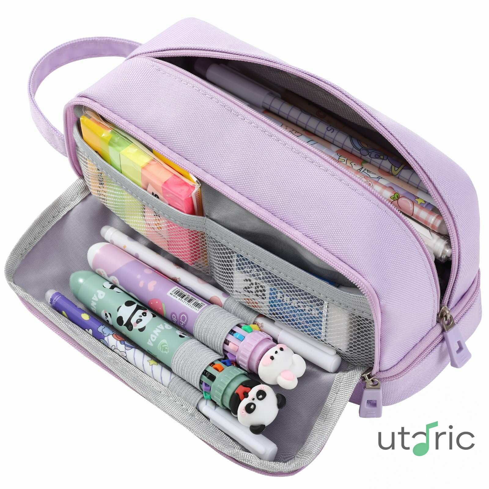 筆箱 学用品 事務用品 二層 大容量 鉛筆ポーチ 美的 メイクアップバッグ 多機能 オーガナイザー ボックス 新学期用品 ティーンの女の子 大学生