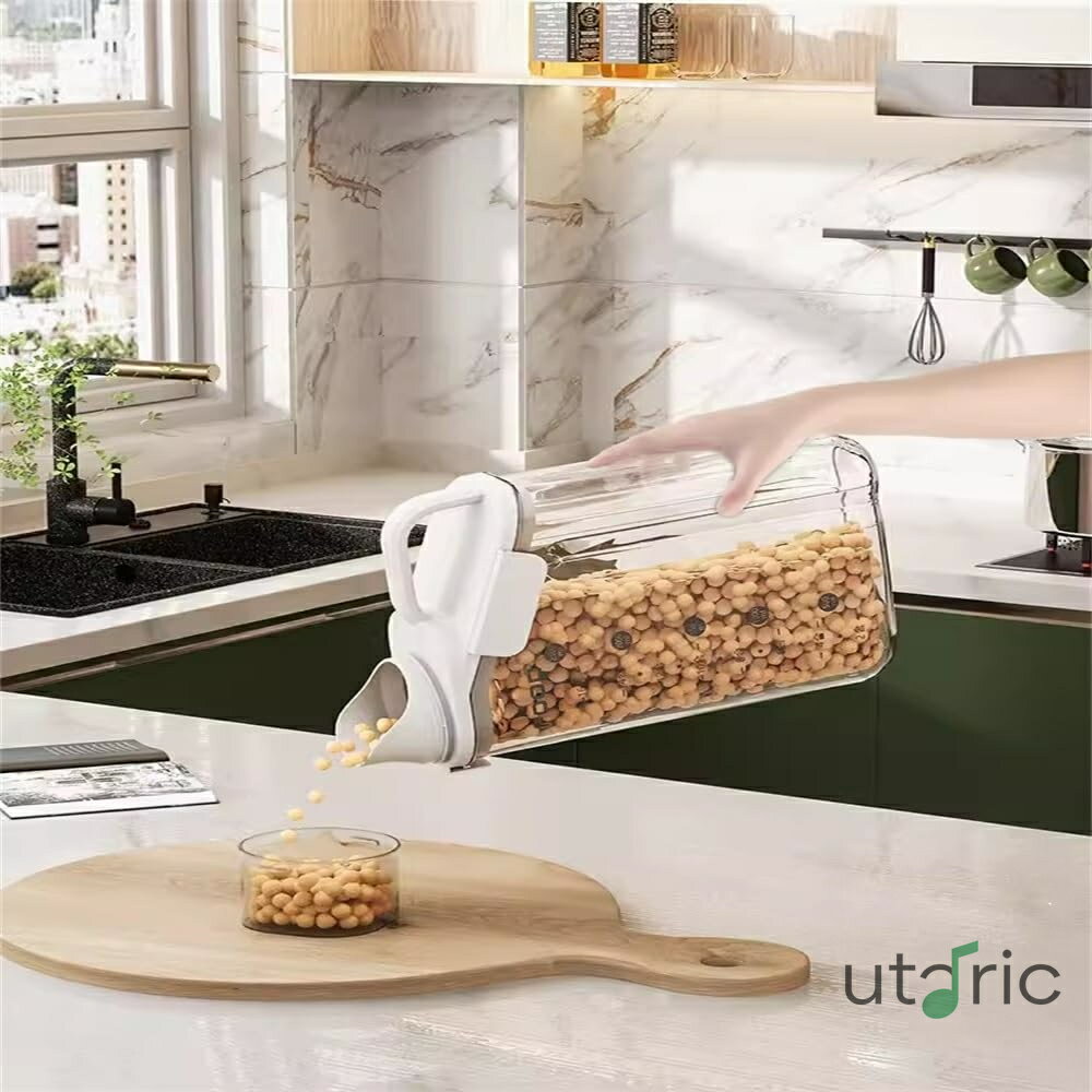 Rakuten - ペットフードストッカー 猫犬用フード収納バケツ ペット用スナック収納ボックス ペットフード保存(青 2L)