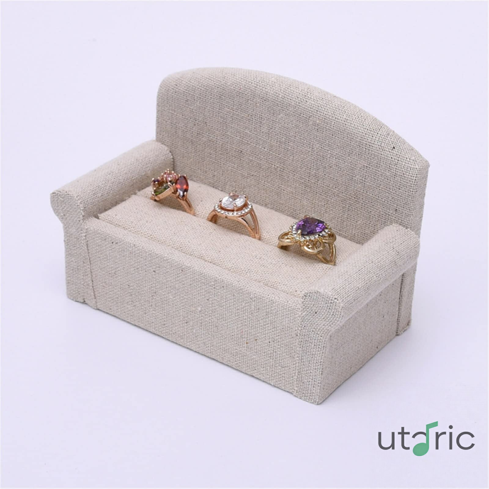 ジュエリー収納ボックス ソファトレイリングイヤリングジュエリーディスプレイ収納リング溝ソファスタンドホルダーディスプレイキャビネットジュエリー 収納用品