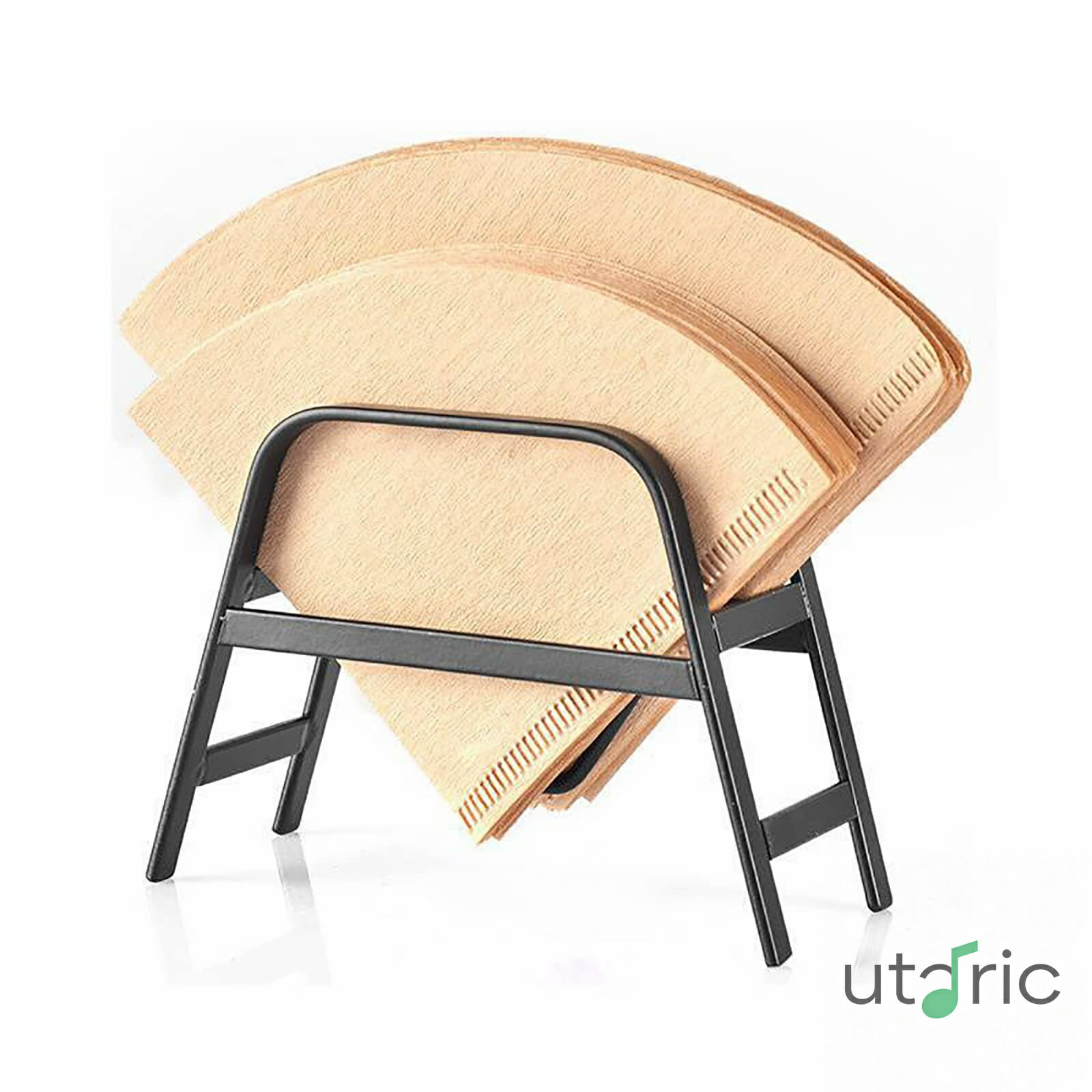 Rakuten - コーヒーフィルターボックス 手吸ったコーヒーフィルターペーパーホルダー日本スタイルのミニマリストコーヒーショップフィルターペーパーストレージホルダーペーパーホルダー キッチン用品(Black)