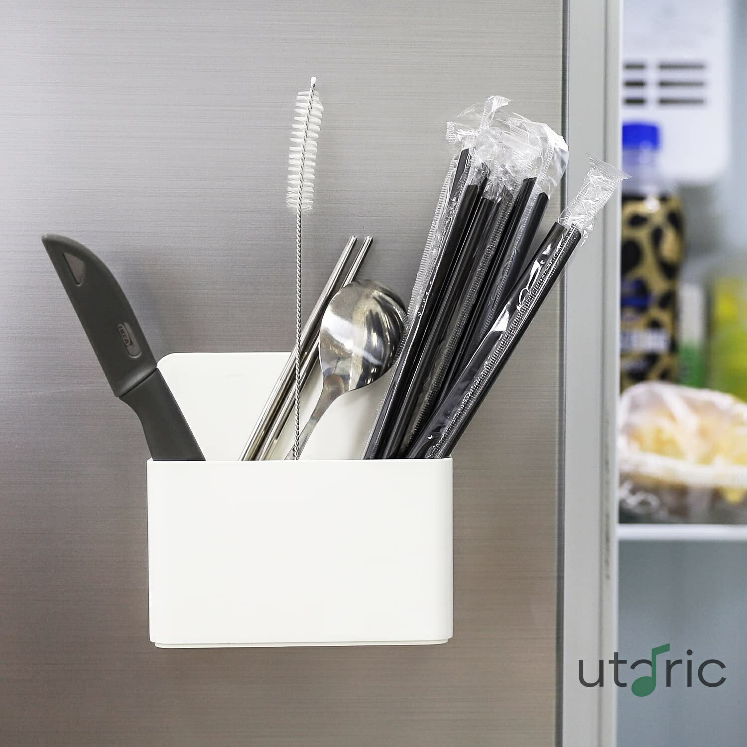 マグネットポケット ATiC 壁掛けラック 2つセット ウォールポケット ABS樹脂 移動仕切板1枚付 イレーザ..